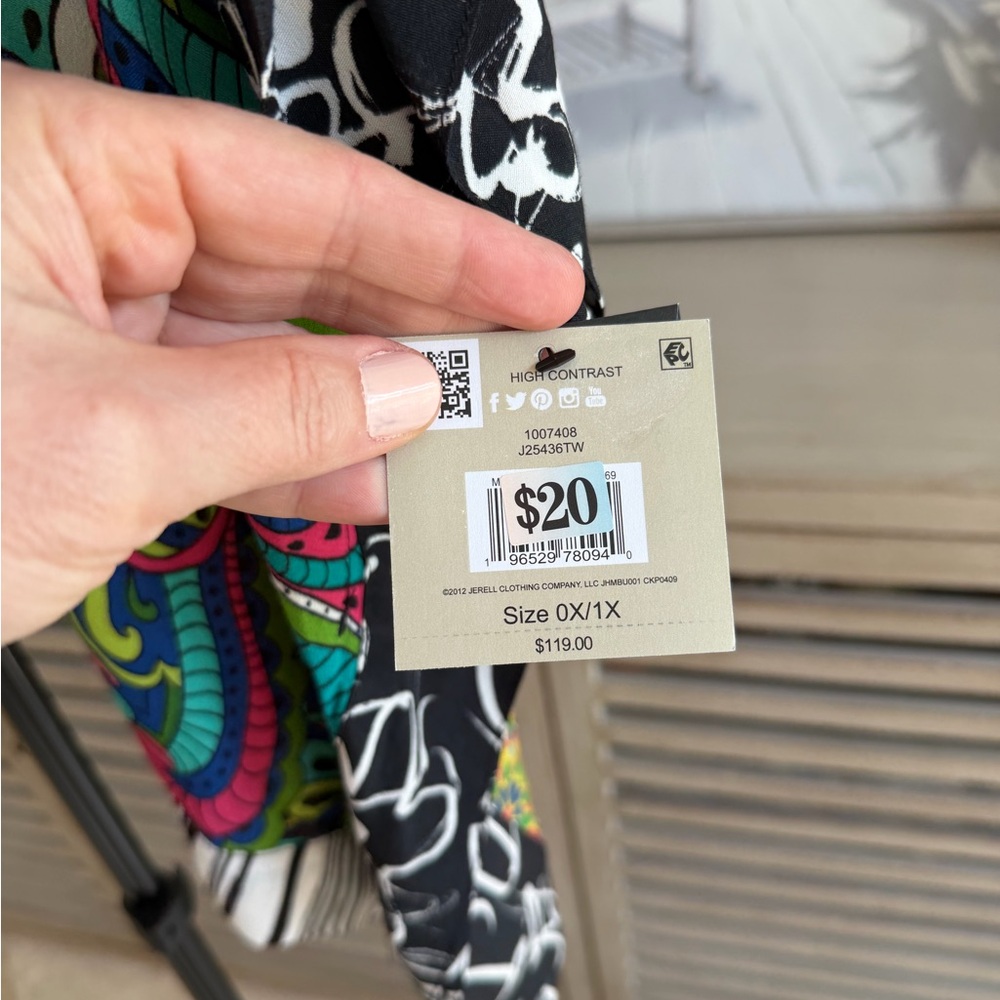 John Mark Multi-colored Tunic NWT - image 5